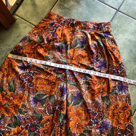 VTG Stacey Michaels Retro Boho Hippie 70s Floral Print Shorts - Picture 2 of 9